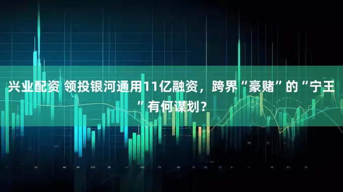 兴业配资 领投银河通用11亿融资，跨界“豪赌”的“宁王”有何谋划？