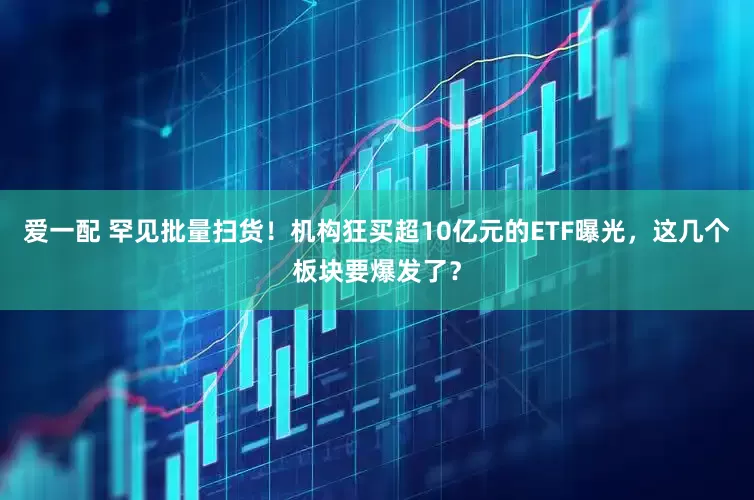 爱一配 罕见批量扫货！机构狂买超10亿元的ETF曝光，这几个板块要爆发了？